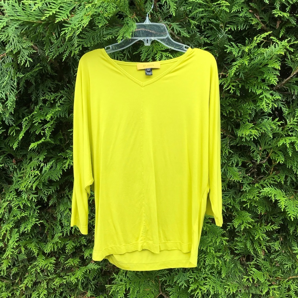 St. John size P small yellow blouse